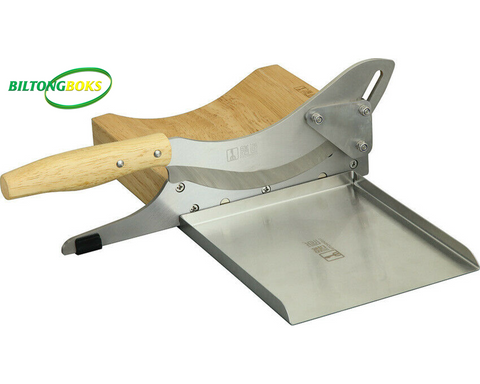 Biltong Slicer with magnetic stainless steel tray