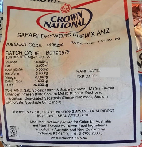 Safari Drywors Premix ANZ 1kg